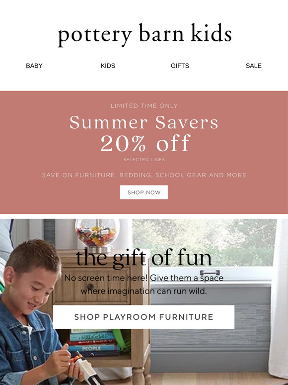 20% off Playroom Favorites: Limited Time Only