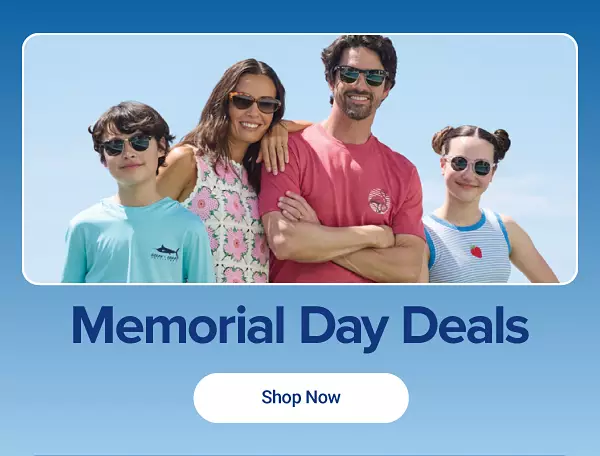 A family poses together for a group photo. Memorial Day deals, this weekend only. Shop now.