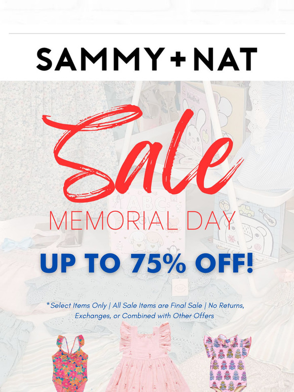 Memorial Day Weekend Sale Starts NOW! Online + In Stores 🇺🇸