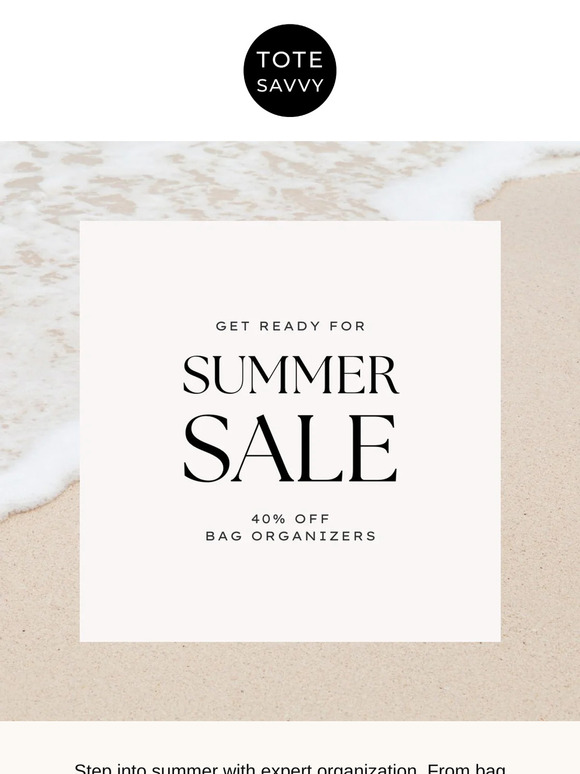 Summer Sale ☀️ 40% Off Organizers