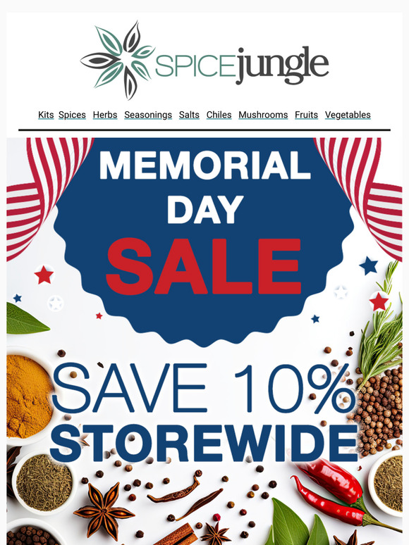 Don't Miss Out! 10% Off This Memorial Day Weekend