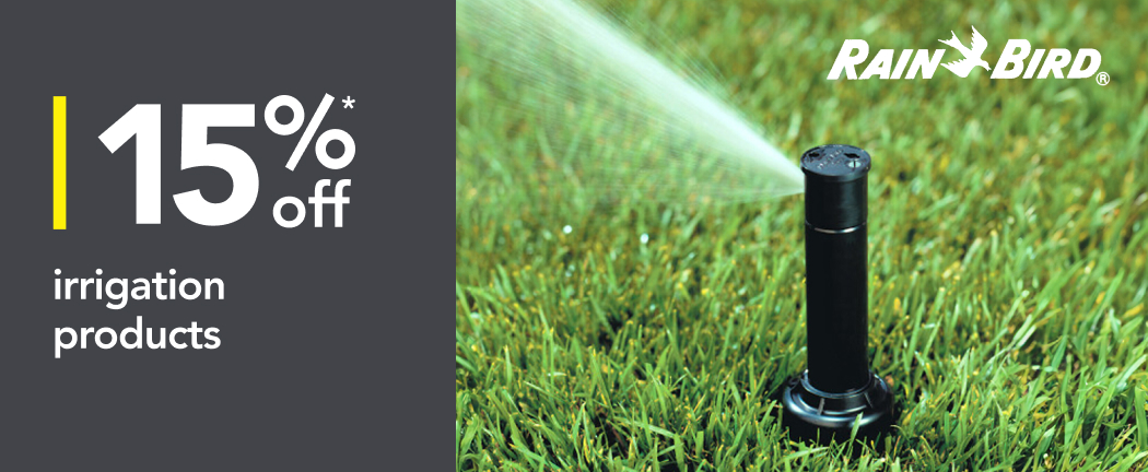 Save 15% Rain Bird irrigation products