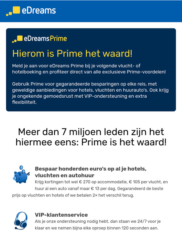 Hoe je eDreams Prime zichzelf terugverdient!