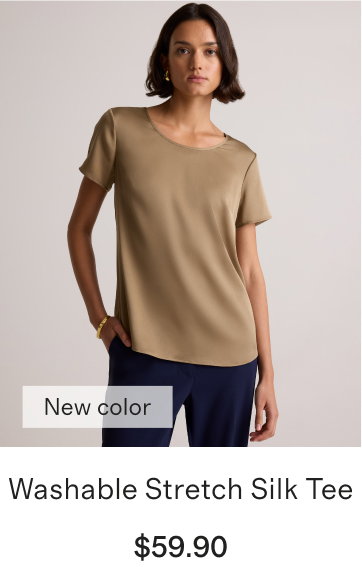 Washable Stretch Silk Tee