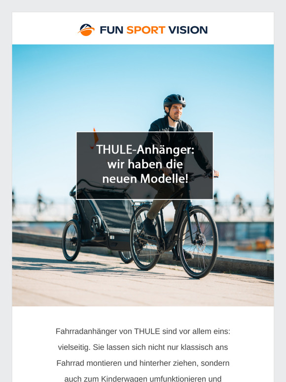 THULE-Fahrradanhänger: neue Modelle eingetroffen!