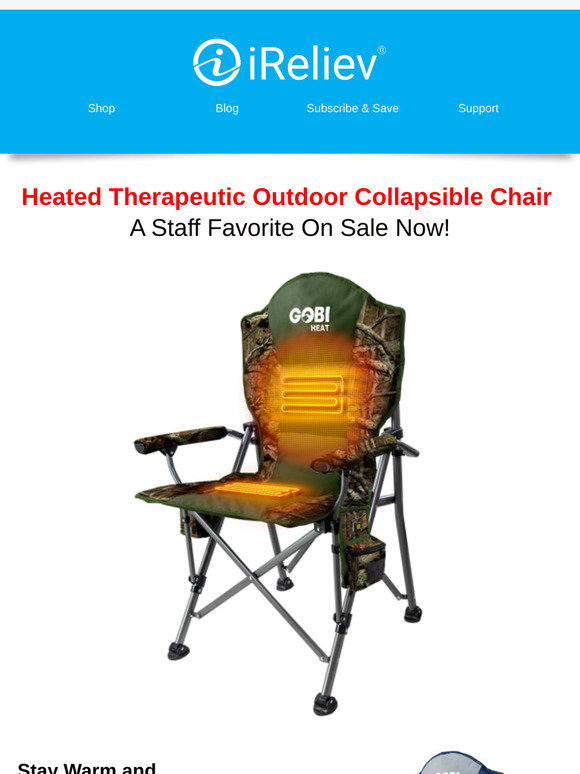 Take Comfort Anywhere with Our Heated Chair! 🔥