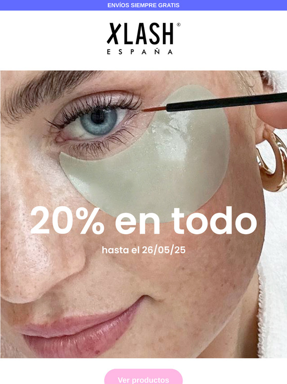 20% Dto en tu Serum de pestañas favorito 🌸💘✨ ¡y en todos los demás productos!