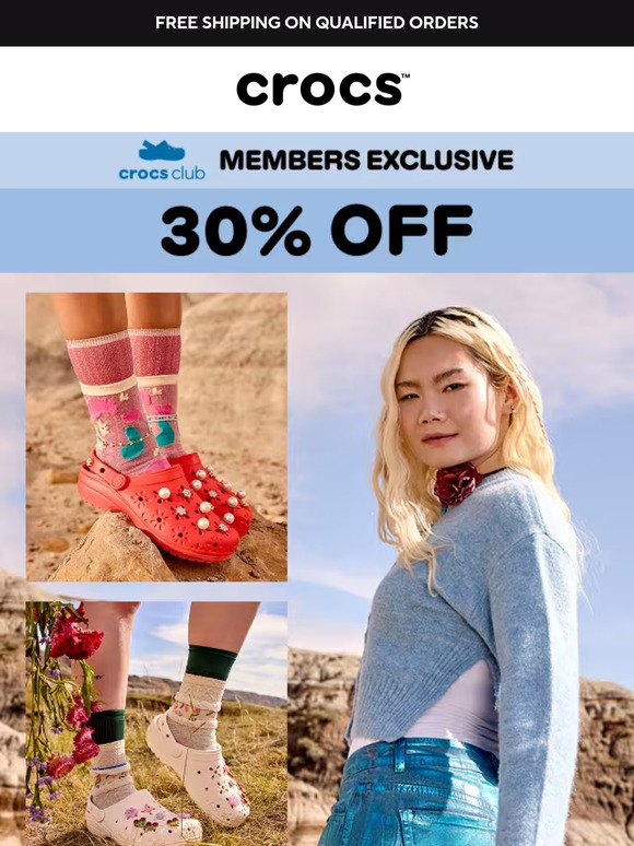 Don’t miss the Crocs Club Member's Sale!