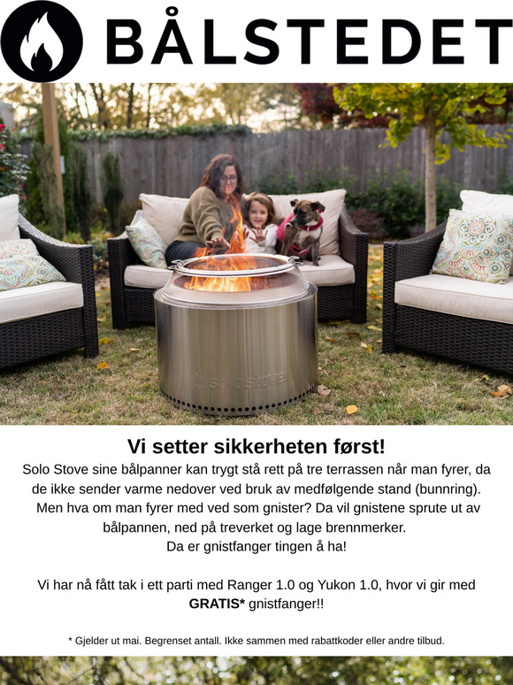 Gratis gnistfanger på kjøpet