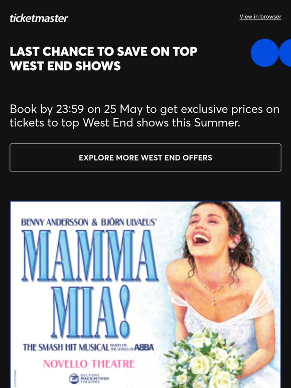 Last chance - book this weekend for unmissable West End theatre savings