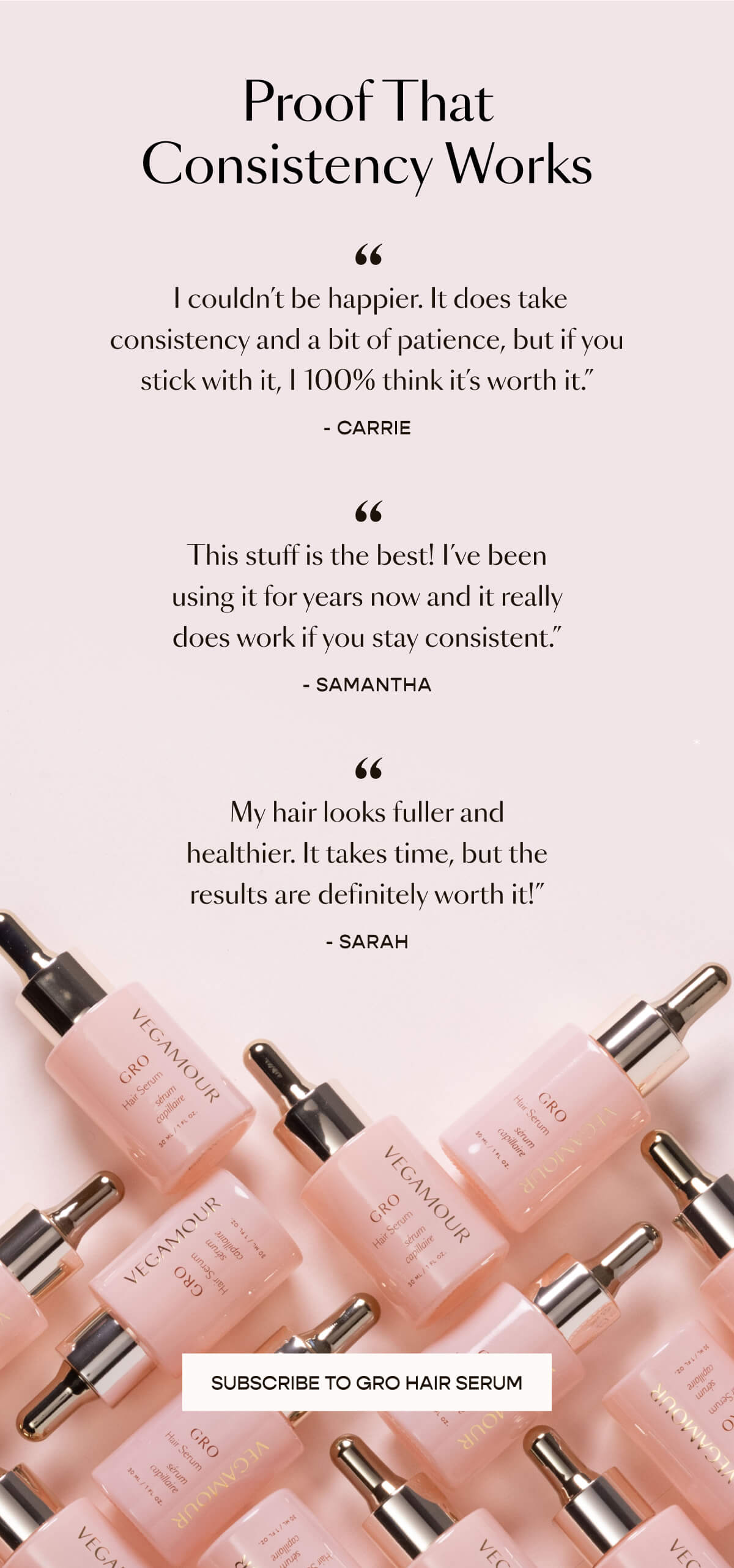 Proof That Consistency Works - Subscribed to GRO Hair Serum