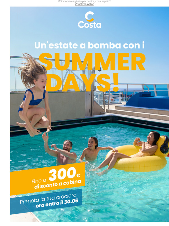 😍 Novità per —: da ora hai più tempo per usare il tuo sconto