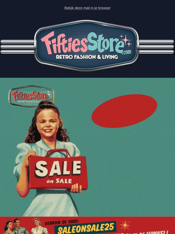 🎉 Tot wel 75% Korting op Retro kleding!