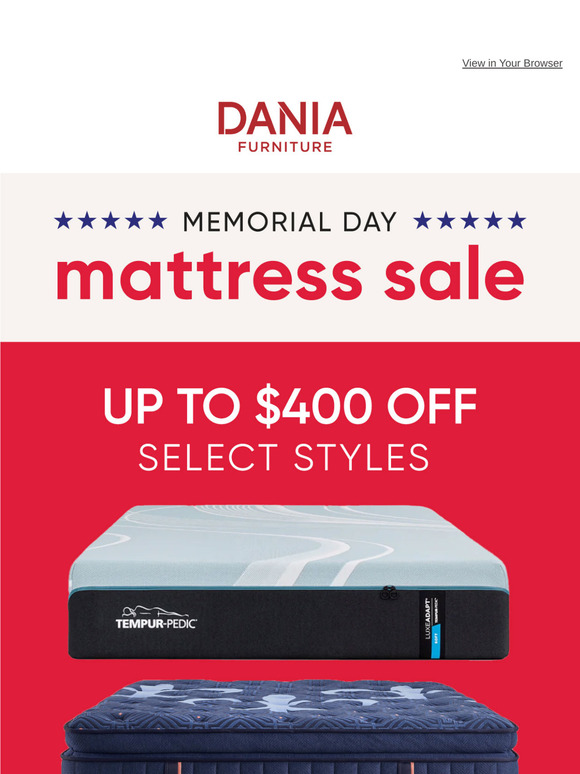 Memorial Day = major mattress wins