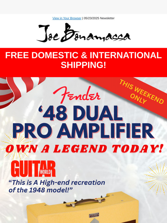 No Boundaries. No Fees. Just Tone. Free Shipping on the ’48 Dual Pro!