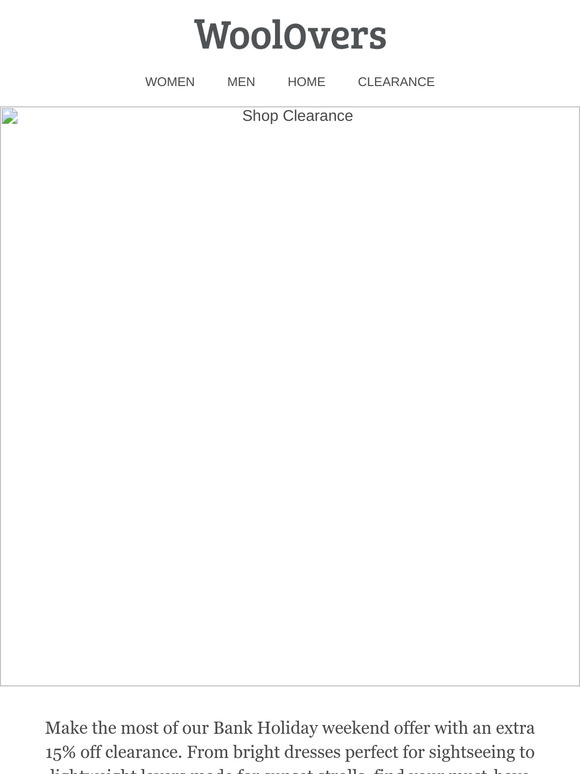 Extra 15% Off All Clearance Styles