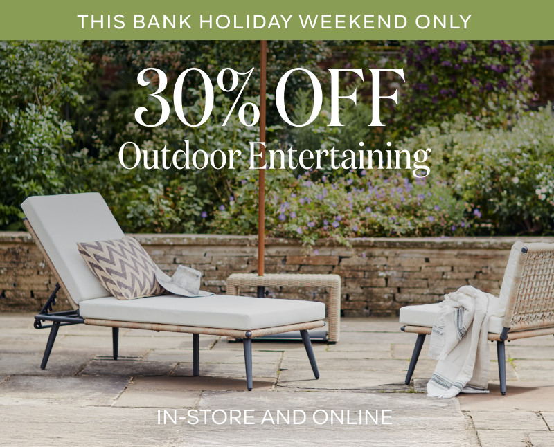 This Bank Holiday Weekend Only 30% off Outdoor Entertaining