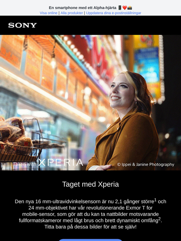 Fånga minnen när du är ute i farten med Xperia 1 VII