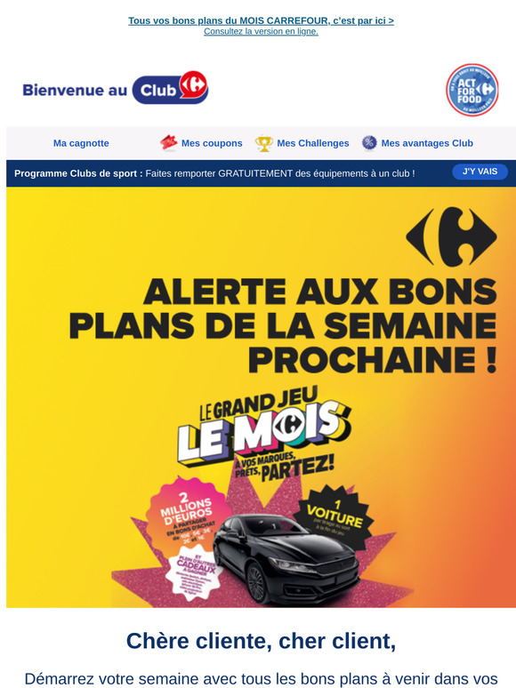 🤫 VOTRE accès VIP aux promos de la semaine prochaine