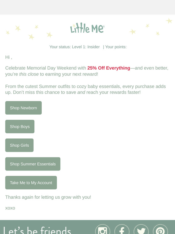 25% OFF + Earn Points!