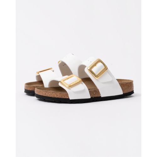 Birkenstock Sydney Cushion Big Buckle Womens Birko-Flor Patent Sandals