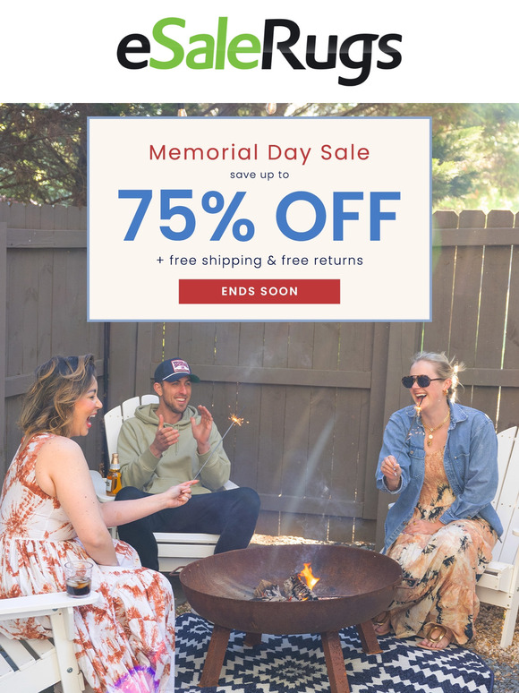 Act Fast! Memorial Day Sale Up to 75% Off—Ends Soon!