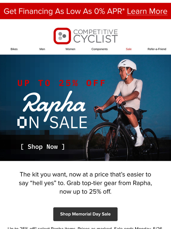 🚨Up to 50% off Rapha 🚨