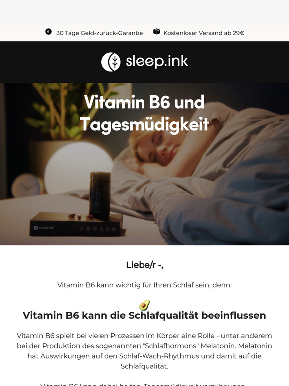 Tagesmüdigkeit mit Vitamin B6 vorbeugen? 🥑