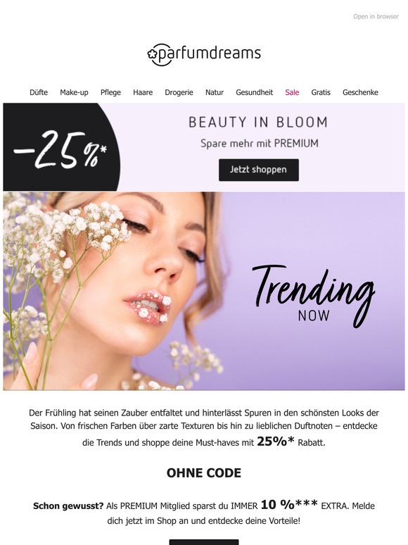 25% + 10% | Entdecke die Trends der Saison