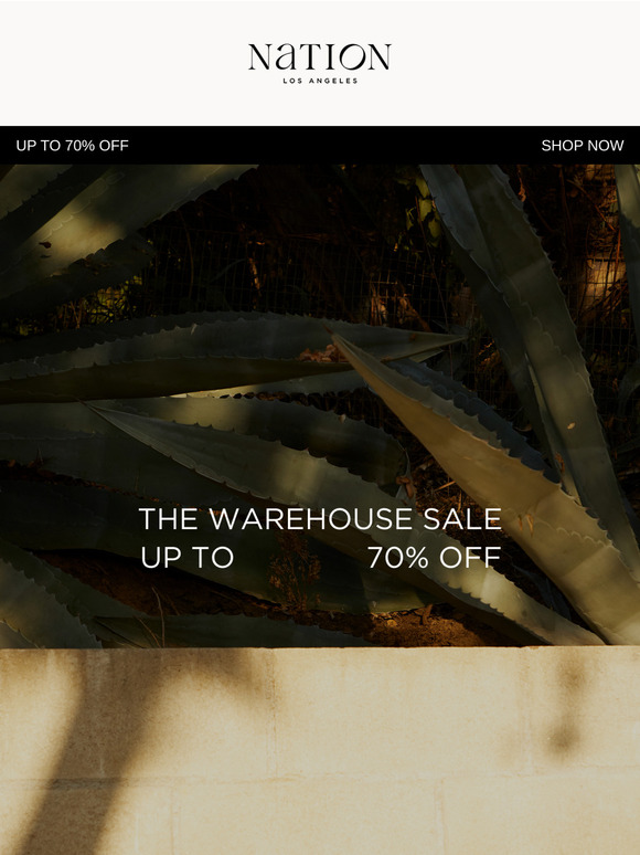 THE WAREHOUSE SALE