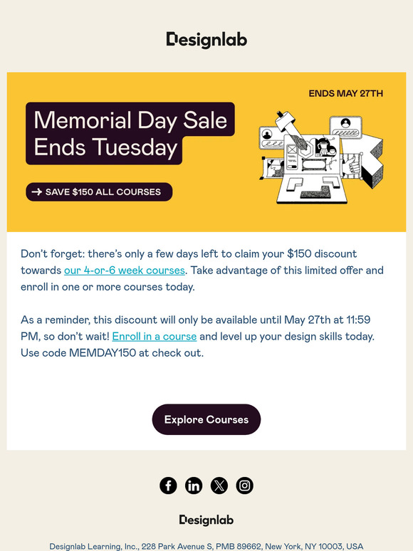 🚨 Savings event ends soon
