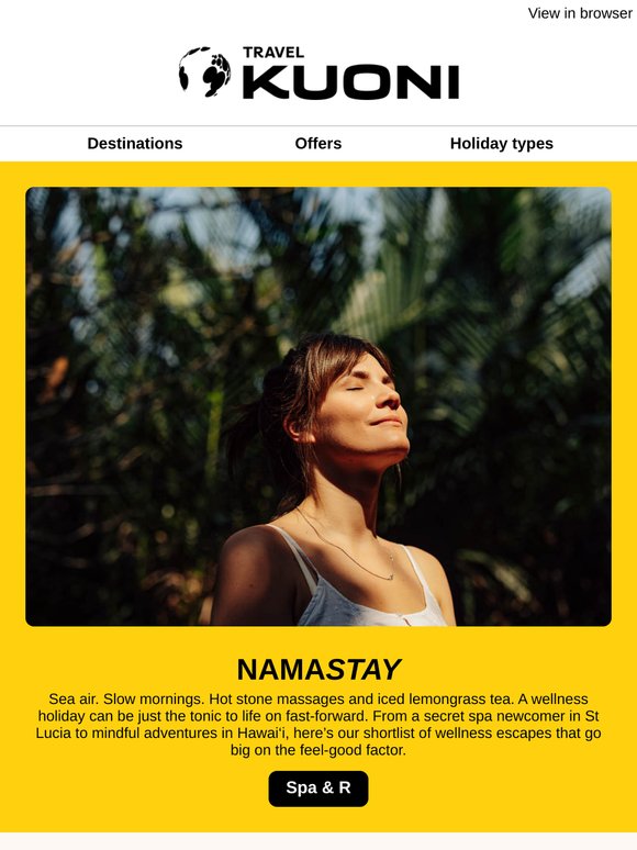 Namastay: our favourite feel-good escapes