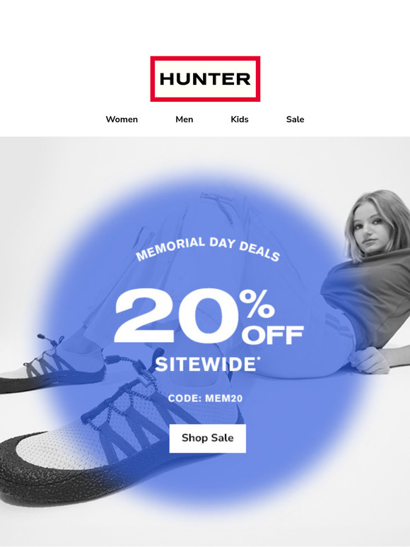 20% Off For Memorial Day!