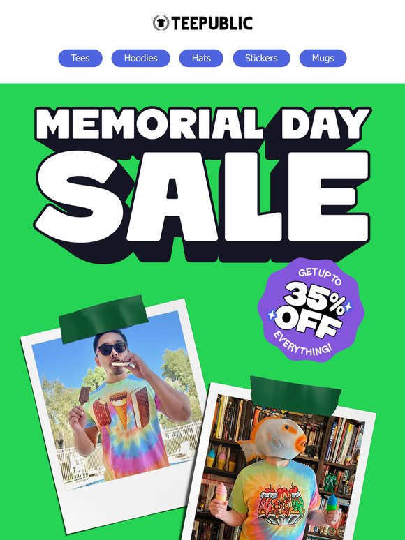 Our sale is still happening, up to 35% off sitewide!
