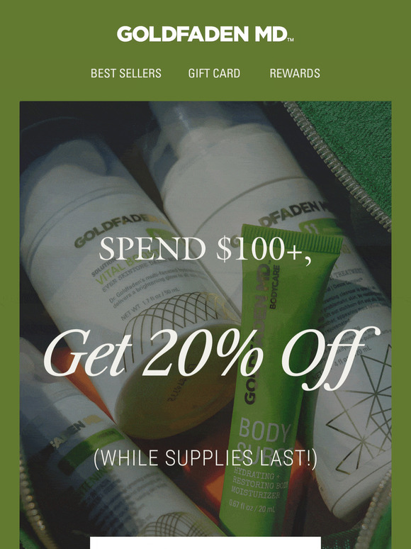 Don’t forget: Welcome summer with 20% off
