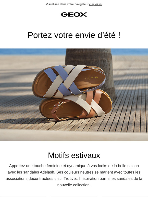Tendances estivales : renouvelez vos looks avec Geox