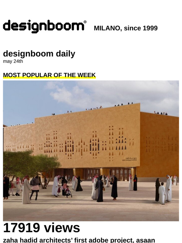 designboom daily - most popular of the week