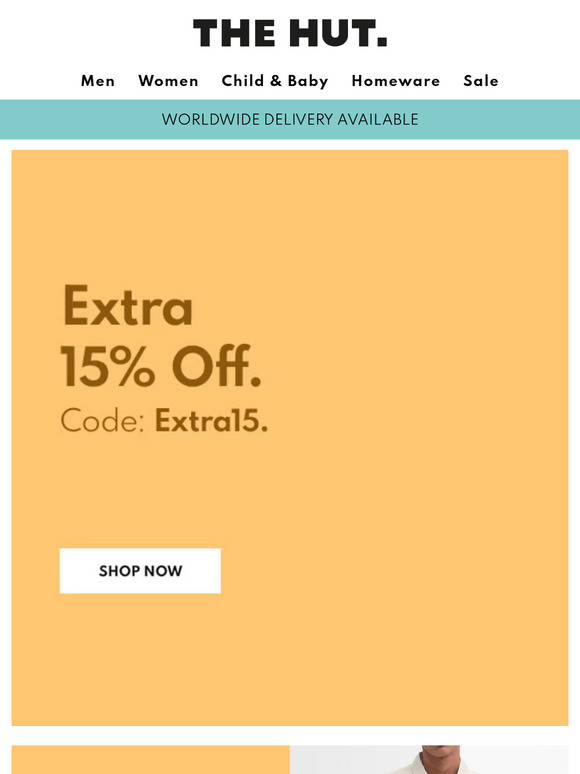 Bank Holiday | Extra 15% off sale