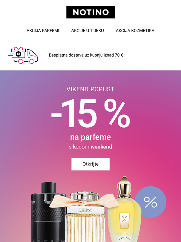 15 % popusta na parfeme: vikend popust!