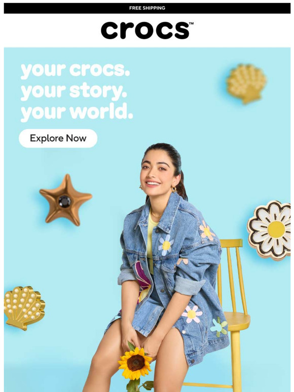 Your Crocs, Your Story! Personalize them and step in your own world.❤️💕
