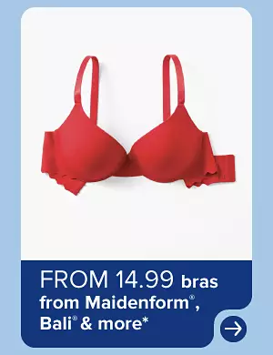 Image of a red bra. From 14.99 bras from Maidenform, Bali and more.