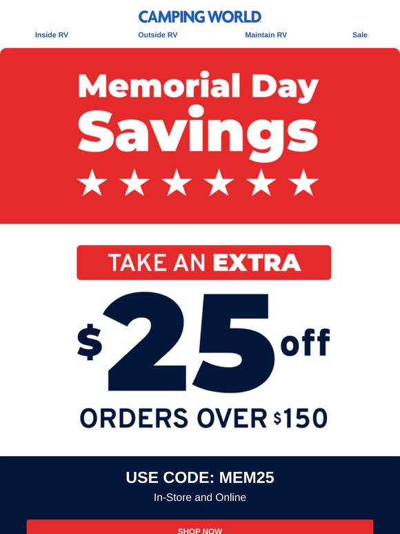Up to 70% off Memorial Day Doorbusters