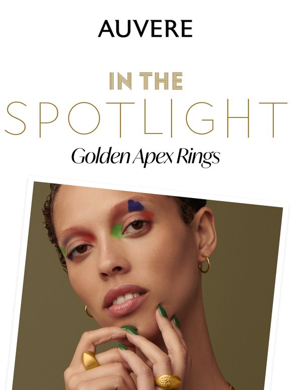You're The Top: Golden Apex 24K Rings