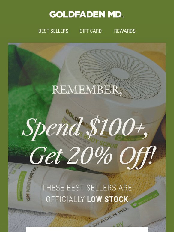 Your favorites are running low