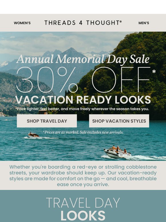 Vacation Ready Styles - Now on Sale