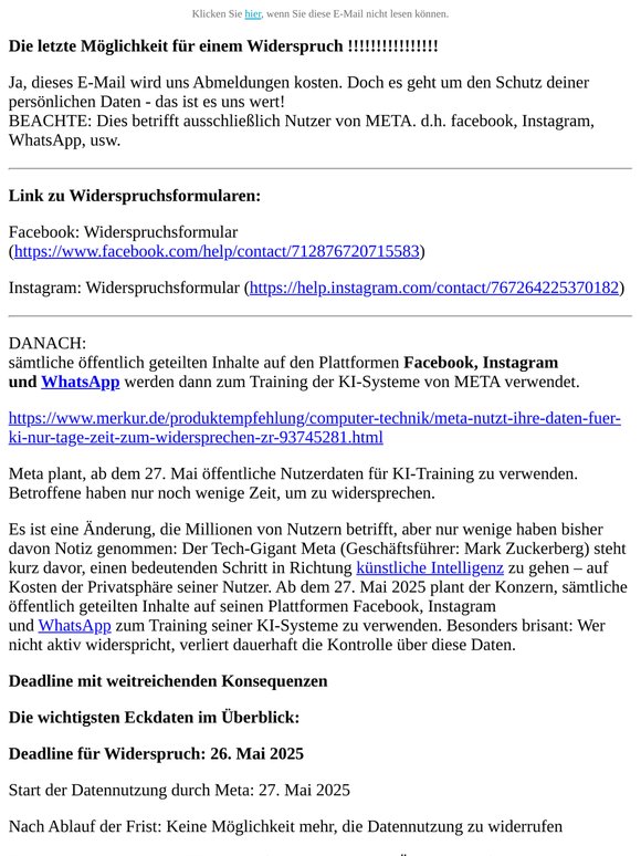 🛡️ ACHTUNG | Nur noch wenige Stunden Zeit für einen Widerruf > leider vielleicht schon zu spät!