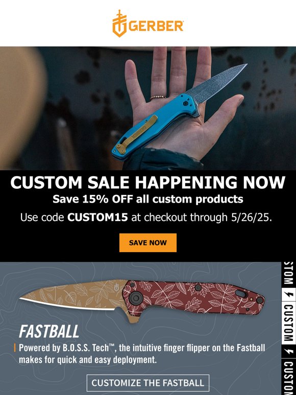 Don't Miss 15% OFF on Custom Orders