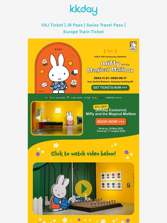 ✉️ Hop into Miffy’s magical world—book your tickets now!