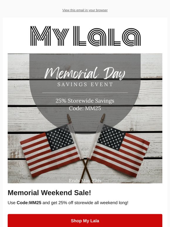 Memorial Day Sale! 🥰