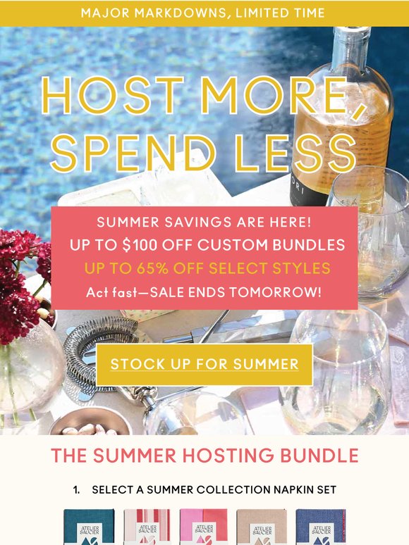 Major Markdowns. Major Hosting Energy. ☀️